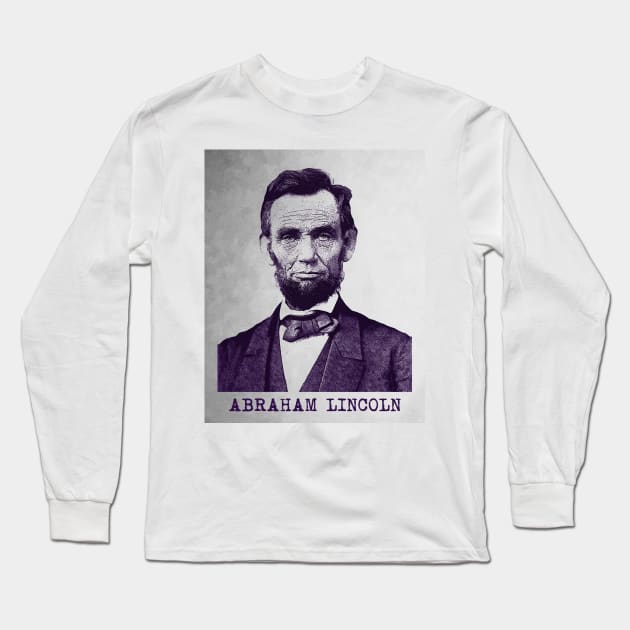 Vintage Abraham Lincoln Long Sleeve T-Shirt by PallKris